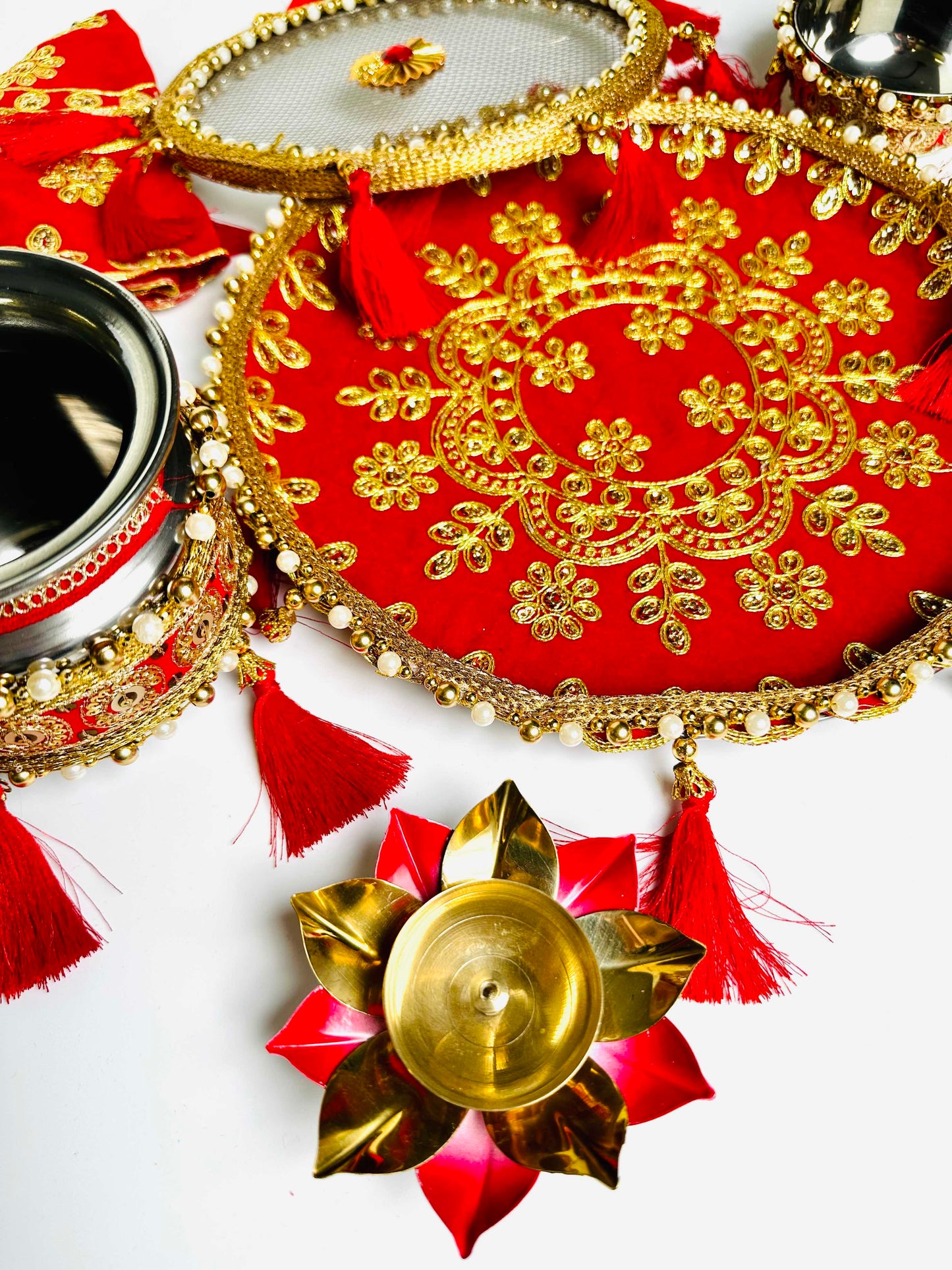 Karwachauth Zari Thali