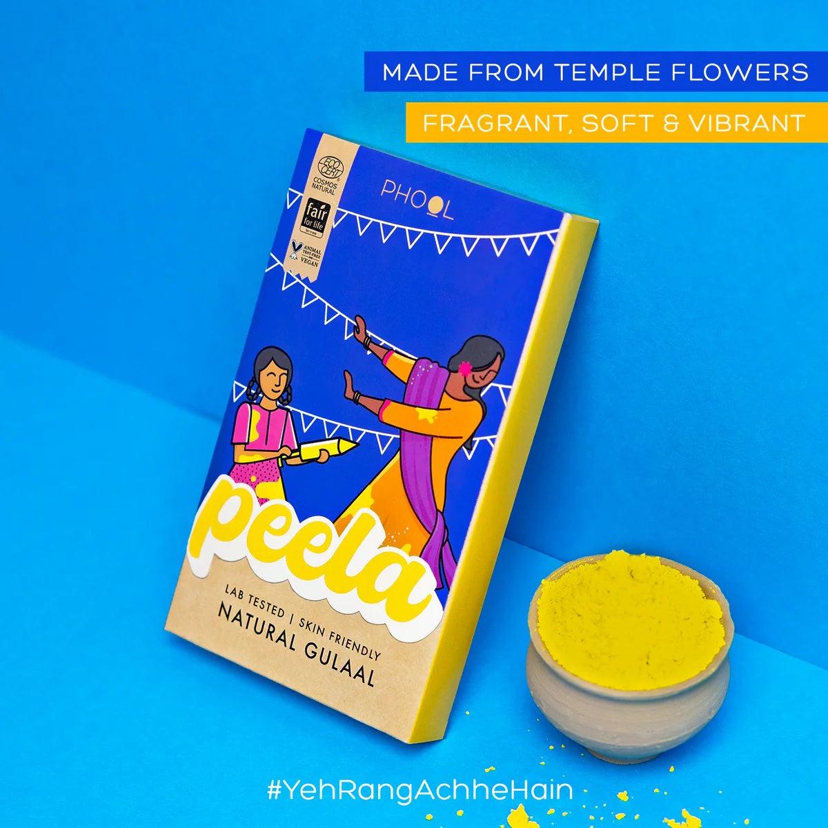 Natural Holi Colors from Phool Co
