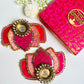 Lotus Diya in Brocade Box