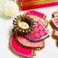 Lotus Diya in Brocade Box