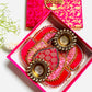 Lotus Diya in Brocade Box
