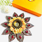 Floral Mirror Diya