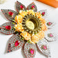 Floral Mirror Diya