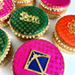 Brocade Stainless Steel Ladoo Box - 500 Grams