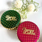Brocade Stainless Steel Ladoo Box - 500 Grams