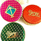Brocade Stainless Steel Ladoo Box - 500 Grams