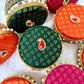 Brocade Stainless Steel Ladoo Box - 250 Grams