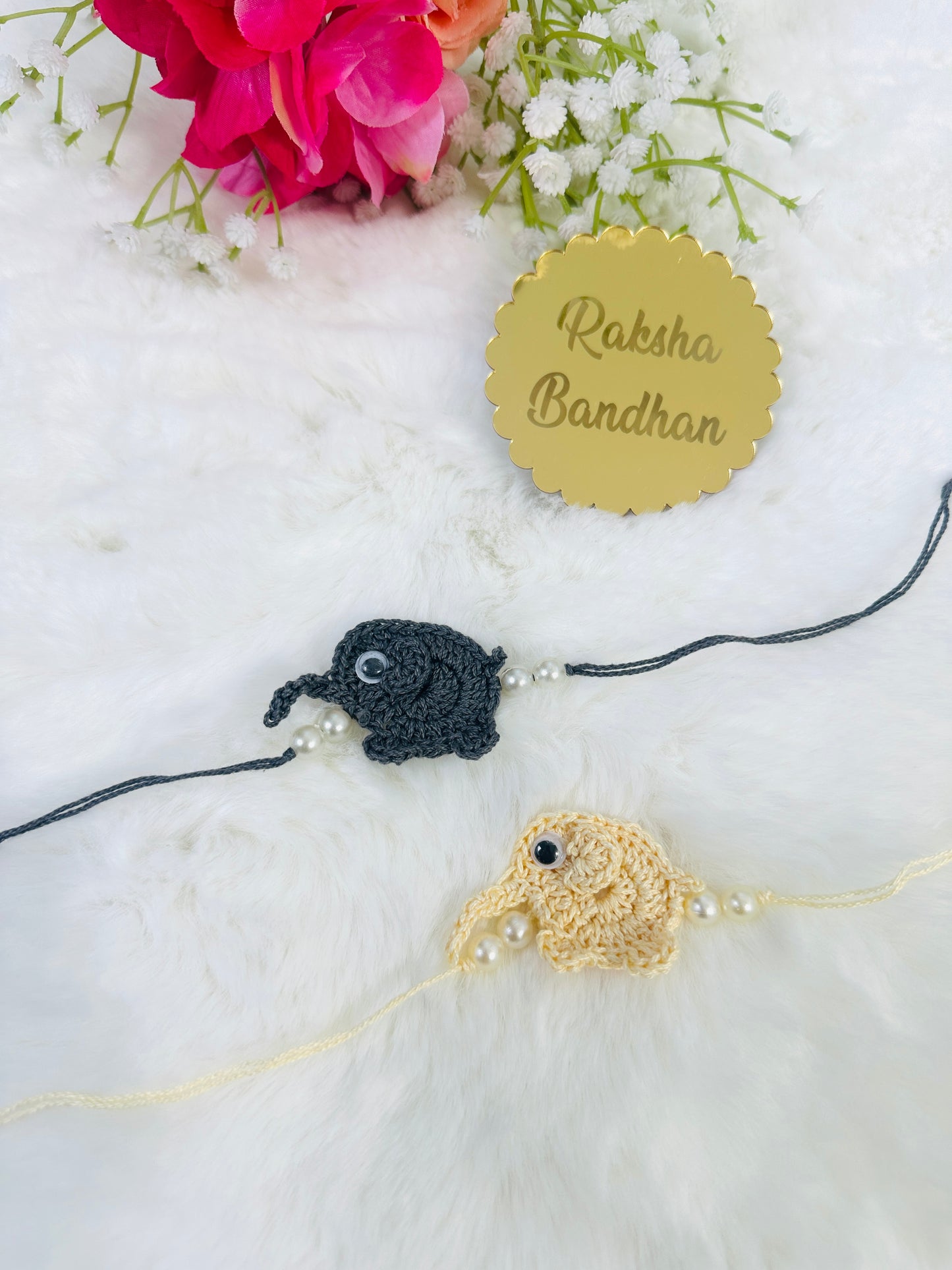 Handknit Rakhis