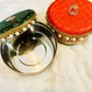 Brocade Stainless Steel Ladoo Box - 250 Grams