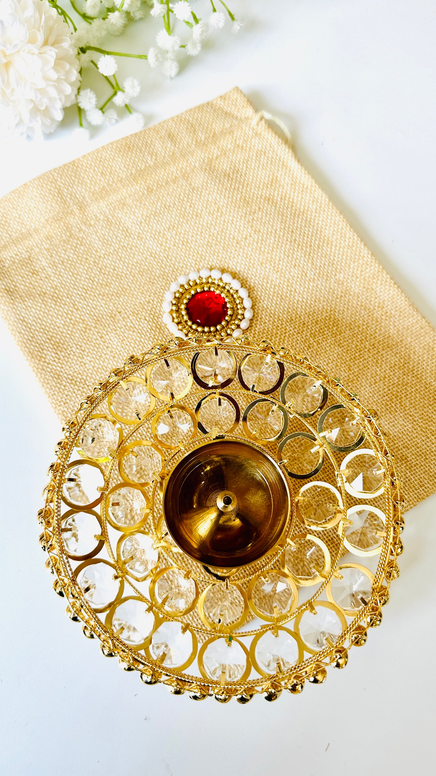Urli Crystal Diya