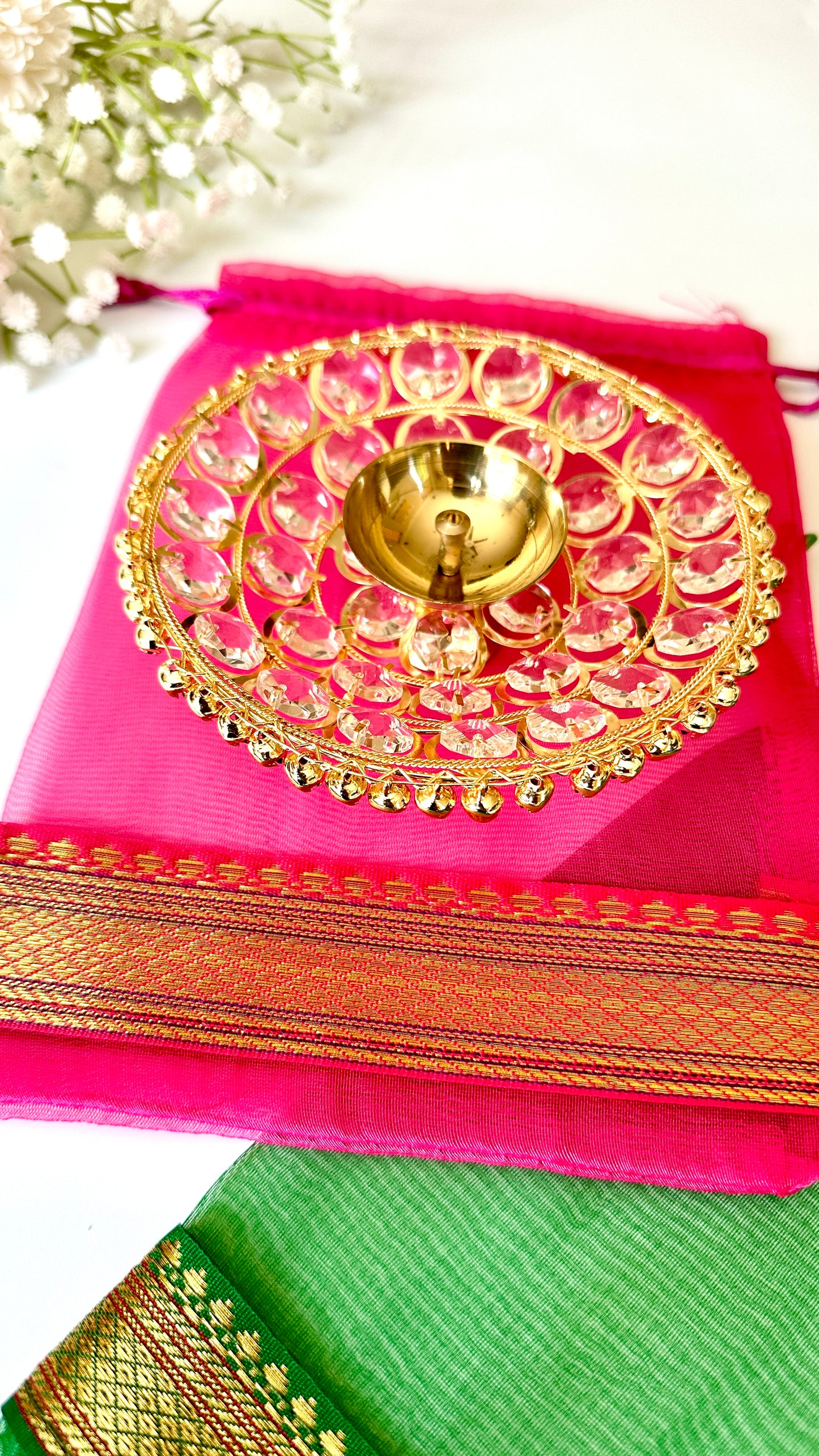 Urli Crystal Diya