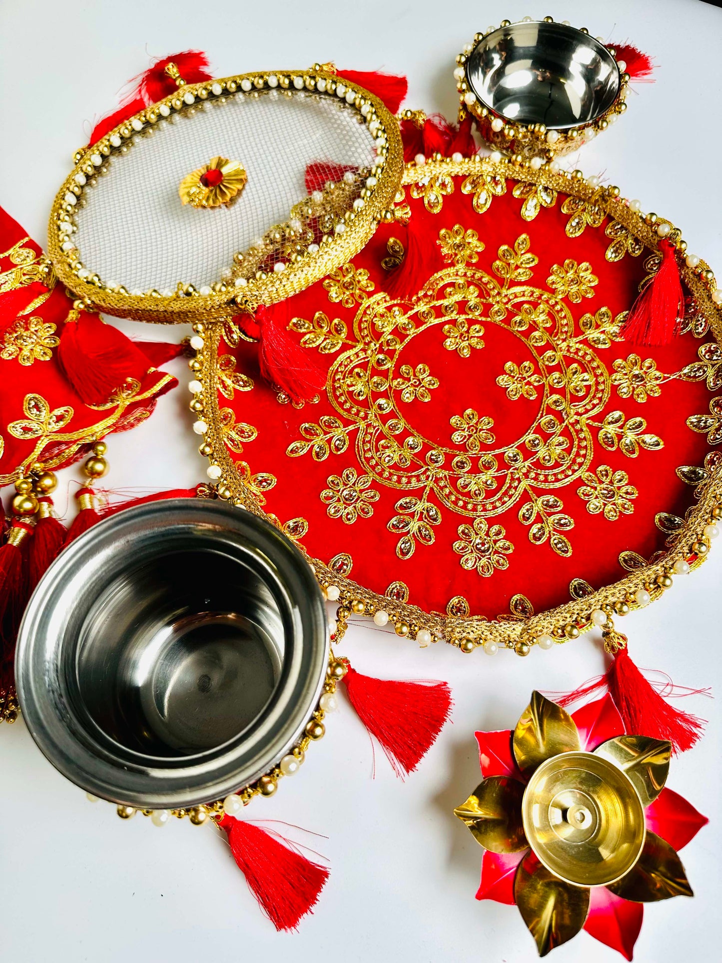 Karwachauth Zari Thali