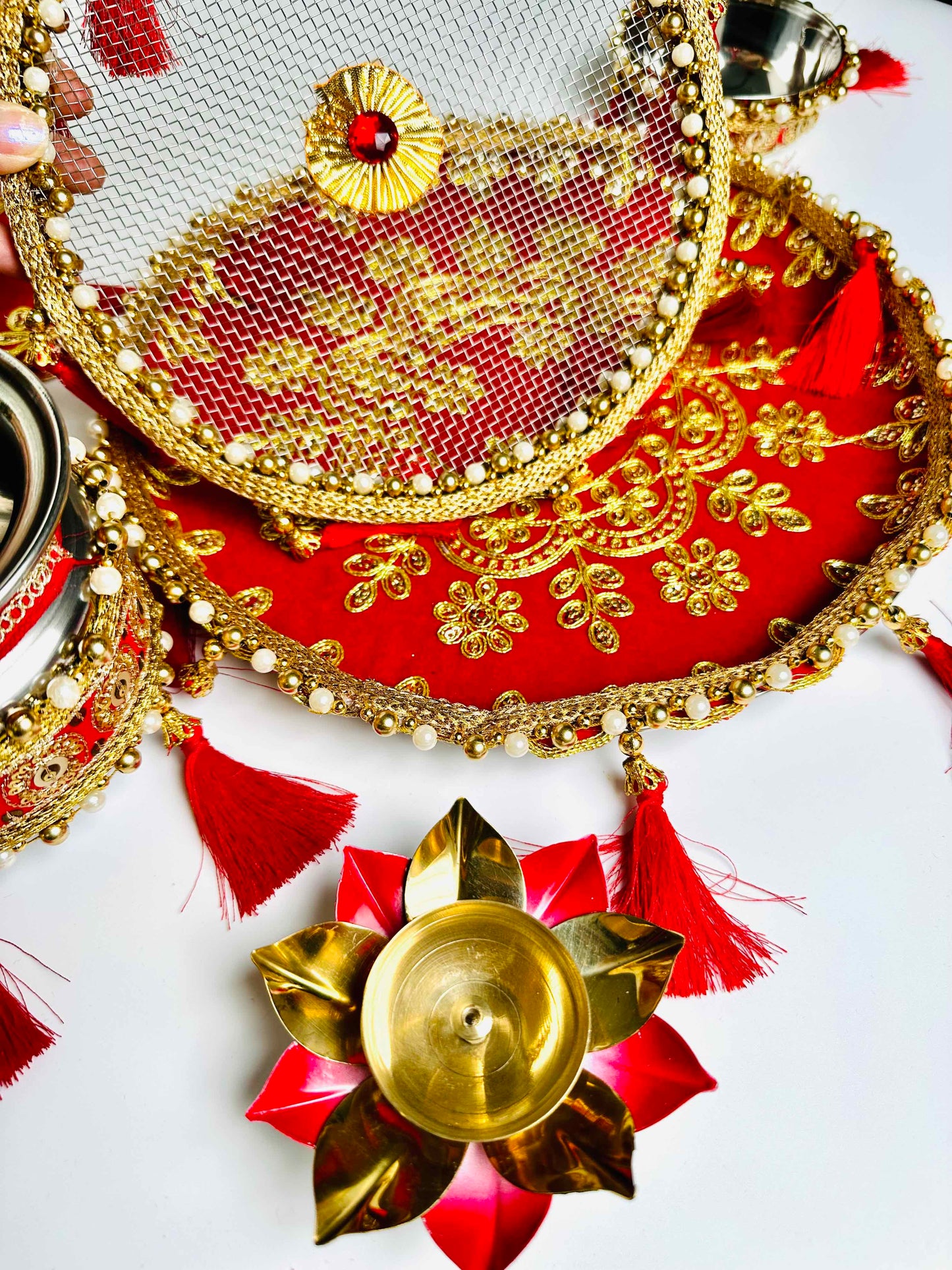 Karwachauth Zari Thali