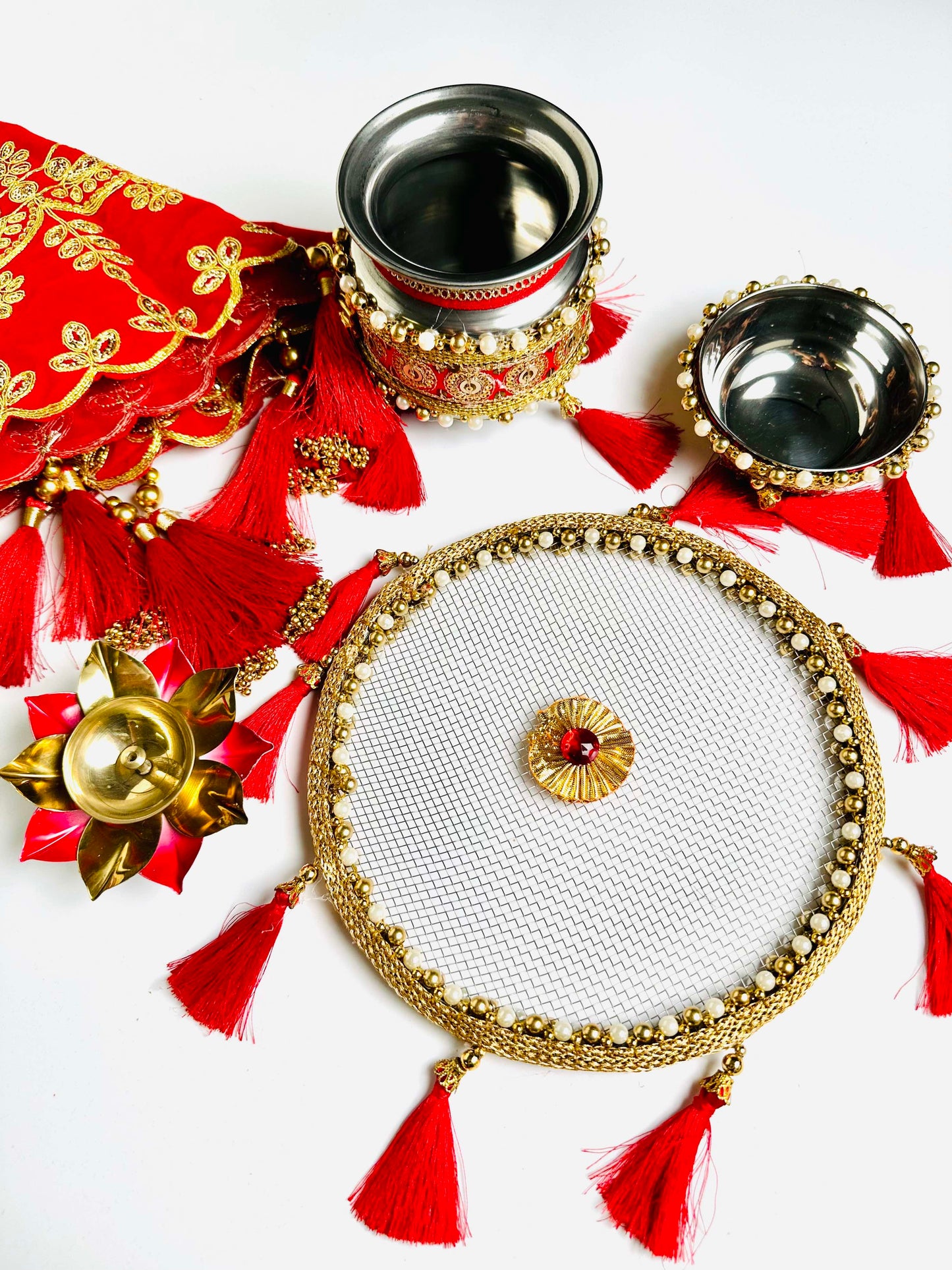 Karwachauth Zari Thali