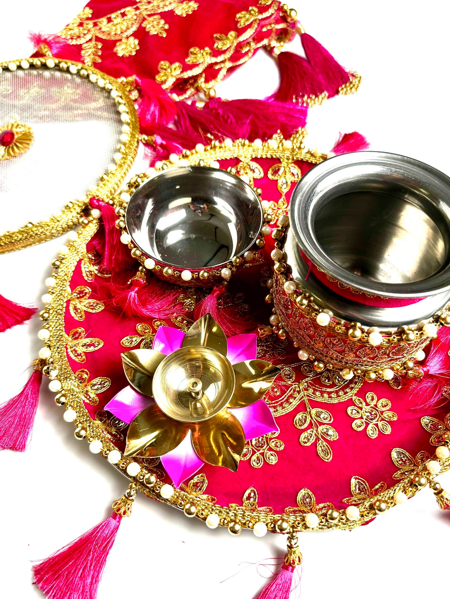 Karwachauth Zari Thali
