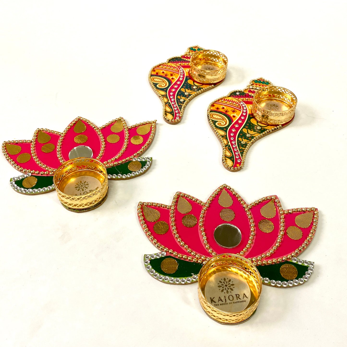 Lotus and Shankh Diya