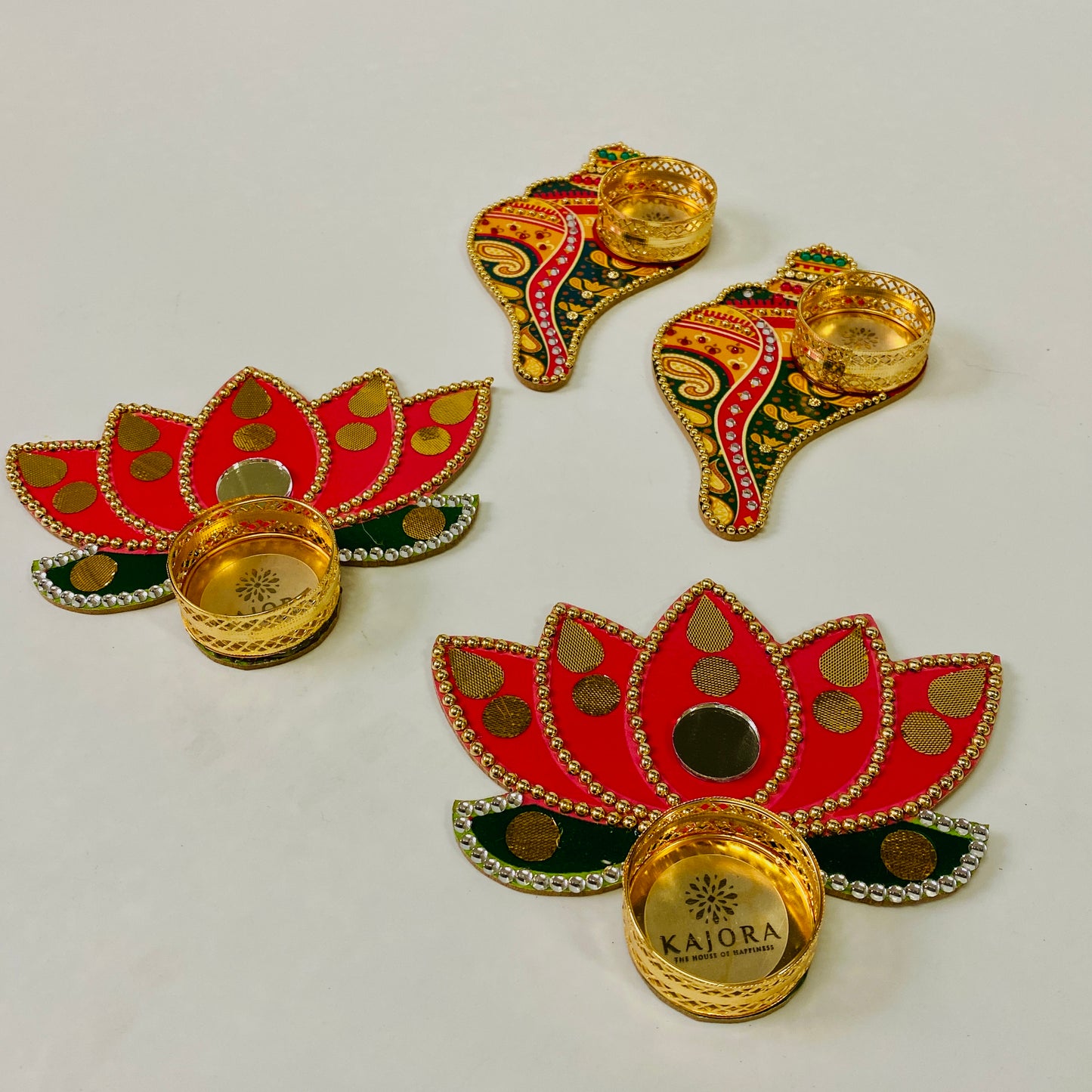 Lotus and Shankh Diya