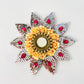 Floral Mirror Diya