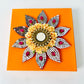 Floral Mirror Diya