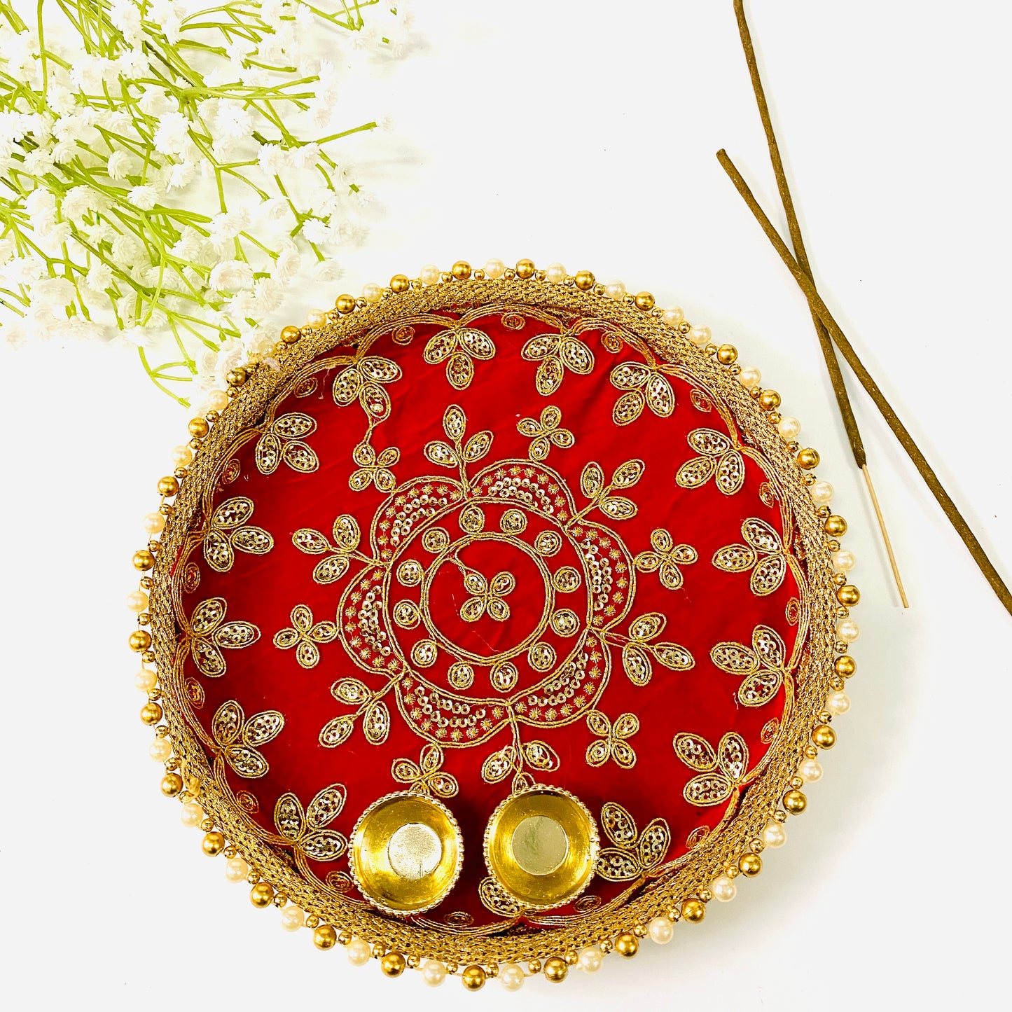 Zari Pooja Thali