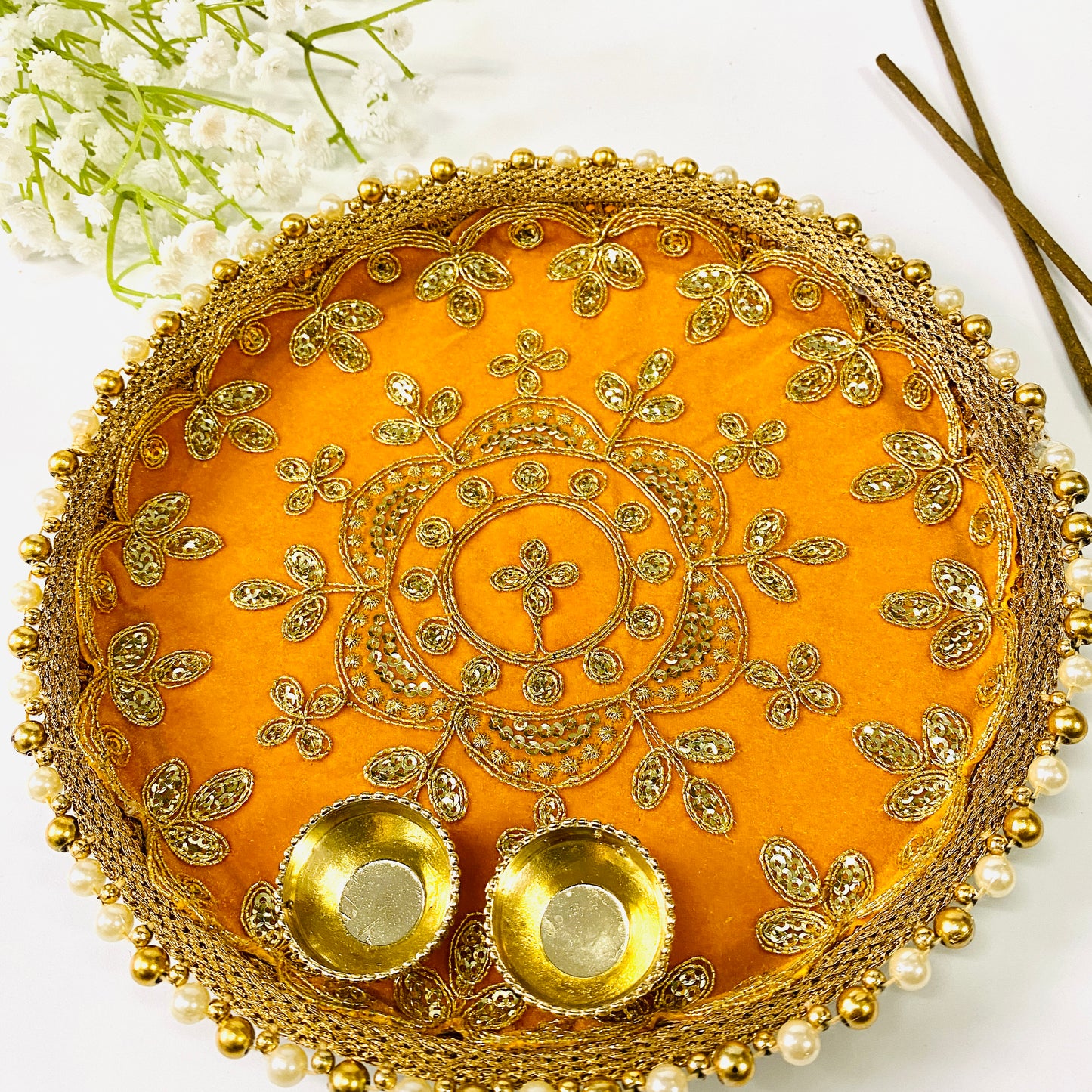 Zari Pooja Thali