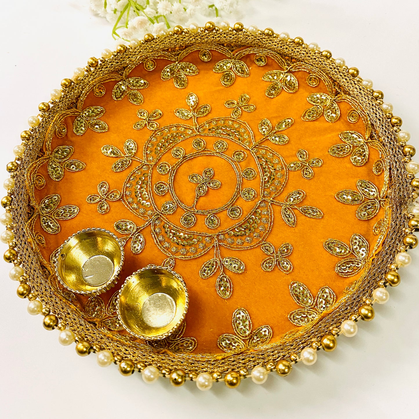 Zari Pooja Thali